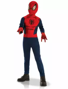 Klassisk Spiderman-sett med guttehansker, Størrelse: 5–6 år (110 – 116 cm)
