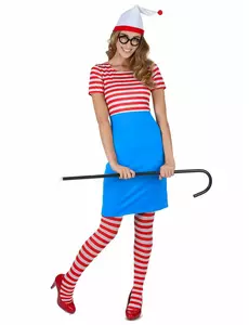 Women's Striped Hiker Costume, Size: Medium