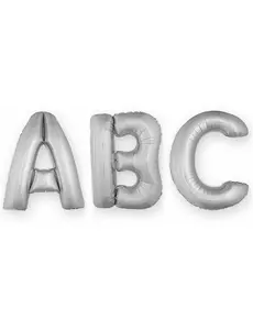1m silver letter foil balloon, Size: C