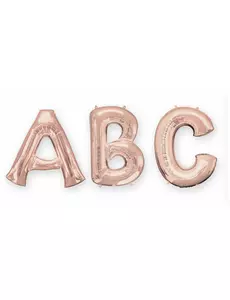 Rose gold letter foil balloon 81 cm, Size: B