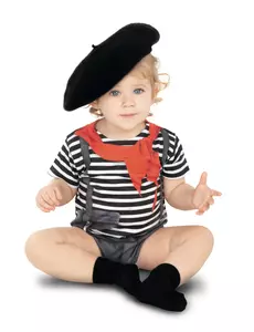 Baby mime bodysuit costume, Size: 12-18 months (80 cm)