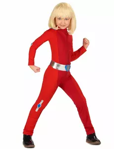 Red Shock Spy Costume for Girls, Size: 7-9 years(120-130 cm)