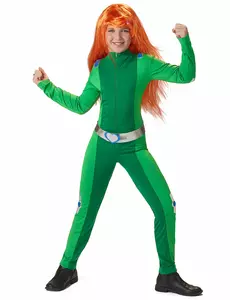 Grønt sjokkspionkostyme til jenter, Størrelse: 10–12 år(130–140 cm)