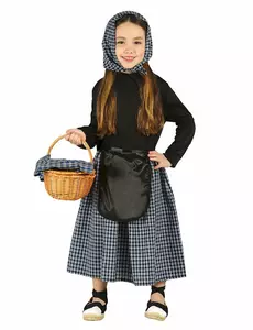 Chestnut seller costume for girls, Size: 9 years (125-135 cm)