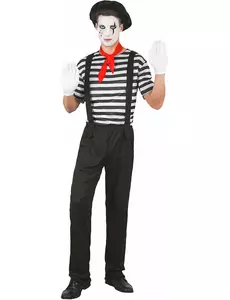 Men's mime costume, Size: Small