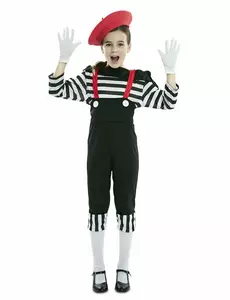 Mimebuksekostyme til jenter, Størrelse: 7–9 år (122–138 cm)