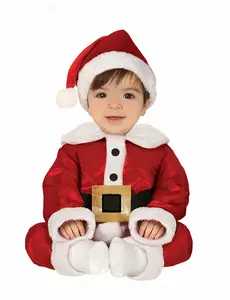 Luxury Santa Claus costume for babies, Size: 1-2 years (92-93 cm)