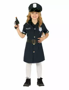 Girl's police dress costume, Size: 10-12 years (142-148 cm)
