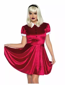 Red baby doll costume for women, Size: Medium (40-42)