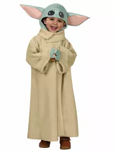 Baby Yoda Costume for Kids The Mandalorian - Star Wars, Size: 3-4 years (90 to 104 cm)