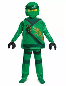 Lloyd Ninjago® Deluxe-kostyme – LEGO Kids, Størrelse: 7–8 år (124–136 cm)