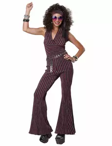 Women's backless disco costume, Size: X-Large (44/46)
