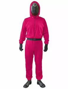 Rosa viltvokterkostyme for voksne, Størrelse: Large/X-Large (160-190cm)