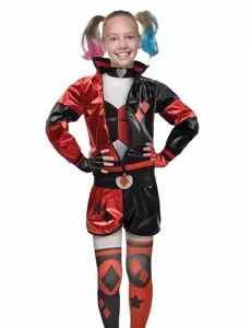 Harley Quinn-kostyme til jenter, Størrelse: 8–10 år