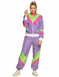 Women's retro jogging costume, Size: Large