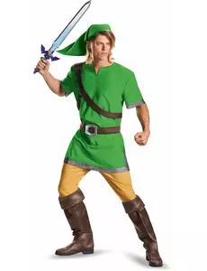 Klassisk ZELDA Link-kostyme for voksne, Størrelse: Medium