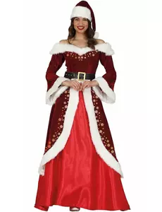 Elegant forgylt julemorkostyme til kvinner, Størrelse: Medium (38-40)