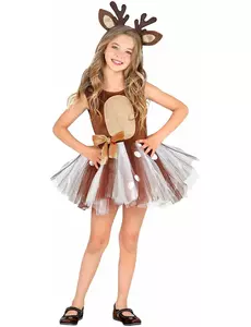 Little reindeer tutu costume for girls, Size: 11-13 years (158 cm)