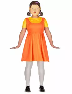 Kostyme for kvinnelig morderdukke, Størrelse: X-Small