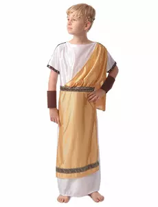 Roman gold costume for boys, Size: 7-9 years (120-130 cm)