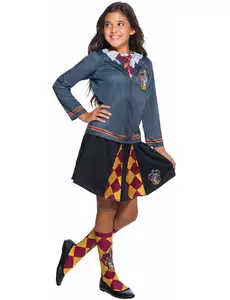 Harry Potter Girls' Gryffindor Top with Skirt, Size: 7-8 years (122 to 128 cm)