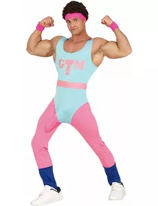 Funny aerobics costume for men, Size: X-Large (54-56)