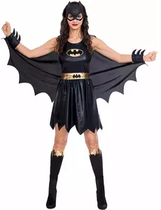 Klassisk Batgirl-kostyme for kvinner, Størrelse: Medium