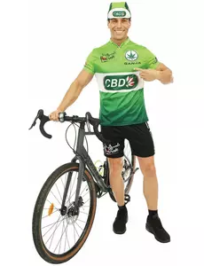 Green CBD cycling costume for men, Size: Small/Medium