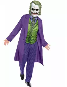 Klassisk Joker-kostyme for menn, Størrelse: X-Large