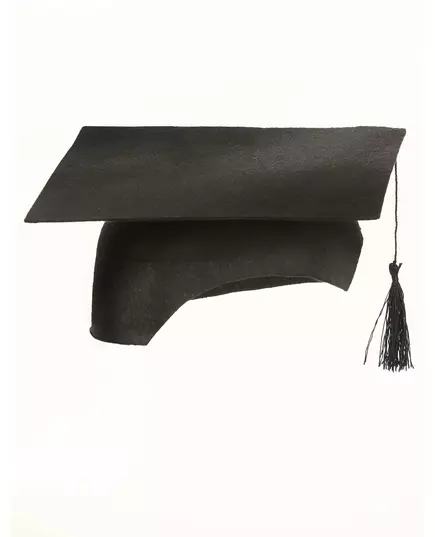 Svart hodeplagg for voksne studenter