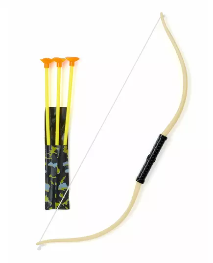 Children's plastic bow with 3 arrows