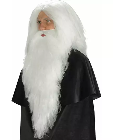 Adult long white beard