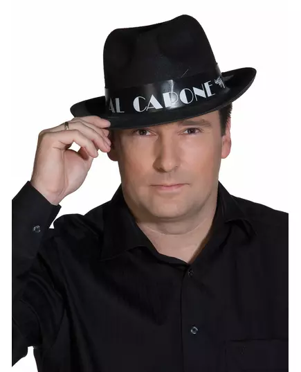 Al Capone svart voksen borsalino lue