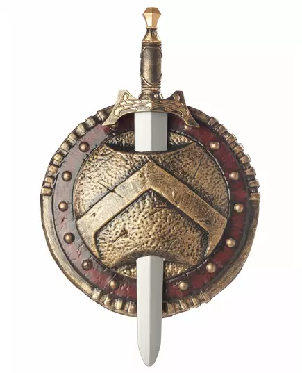 Plastic Spartan Shield and Sword