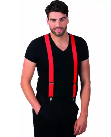 Adult red suspenders