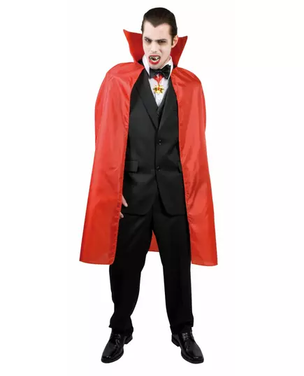 Rød vampyrkappe for menn, 120 cm, Halloween