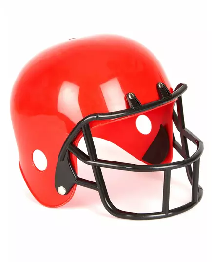 Red American football helmet for children