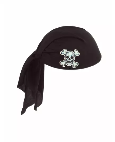 Svart piratbandanahatt for voksne