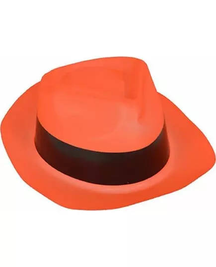 Neonoransje gangsterhatt for voksne