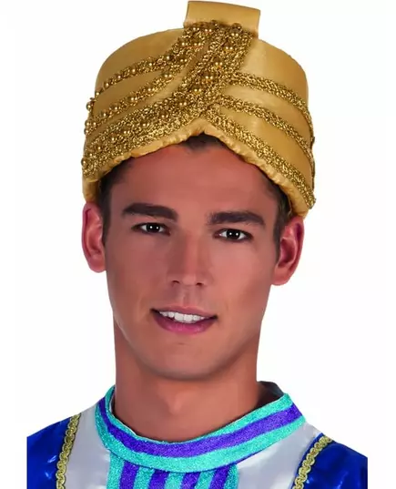 Gyllen sultanhatt for voksne