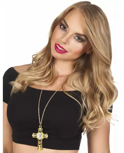Women's gold cross necklace
