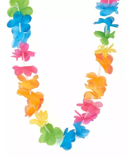 Brightly colored Hawaiian necklace