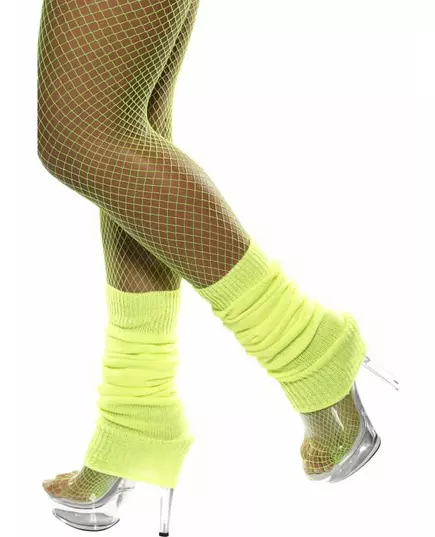 Fluorescerende gule leggings til dame