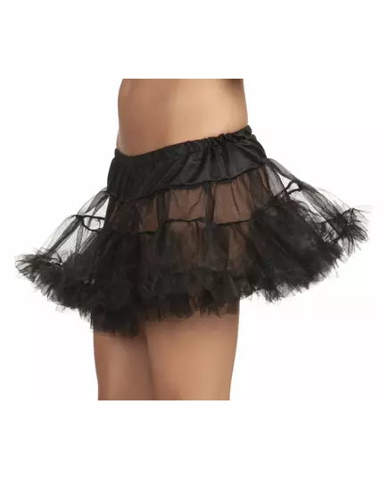 Women's black tulle petticoat