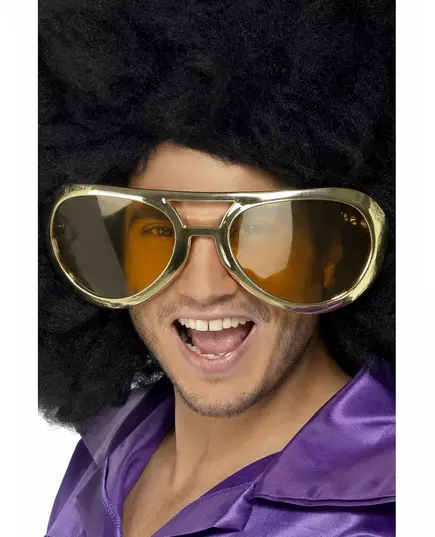 Giant golden glasses for adults