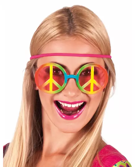 Voksne regnbuehippiebriller
