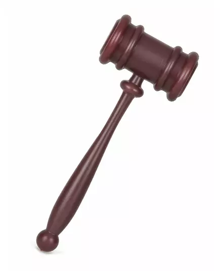 Brown judge's gavel