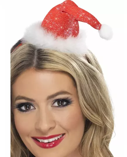 Women's Mini Glittery Mother Christmas Hat