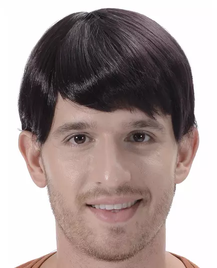Short brown wig for men
