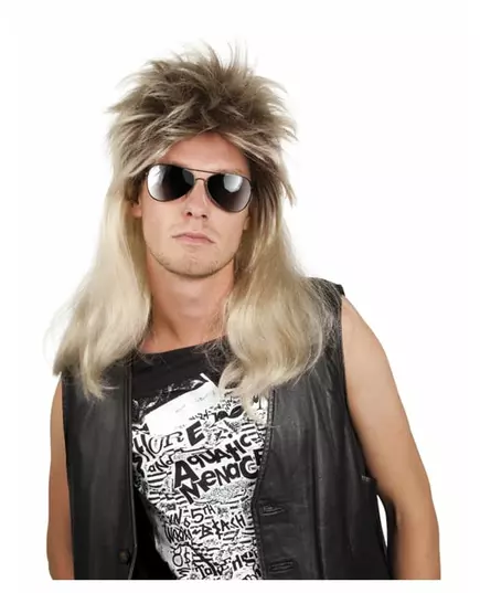Blonde pop rock wig for men
